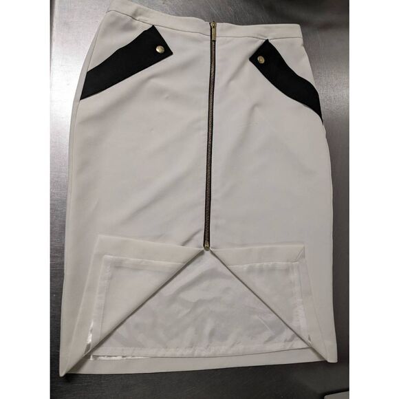 Worthington Women's Mid Rise Black and White Pencil Skirt Size 12 NWT - Picture 3 of 7